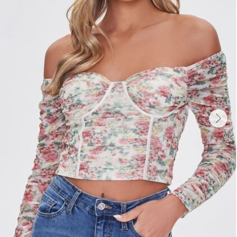 Forever 21 Floral Crop Top